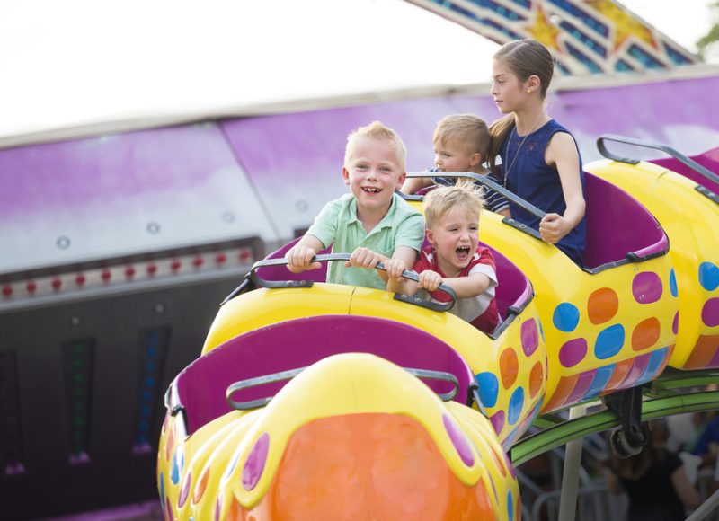 kids in pretpark